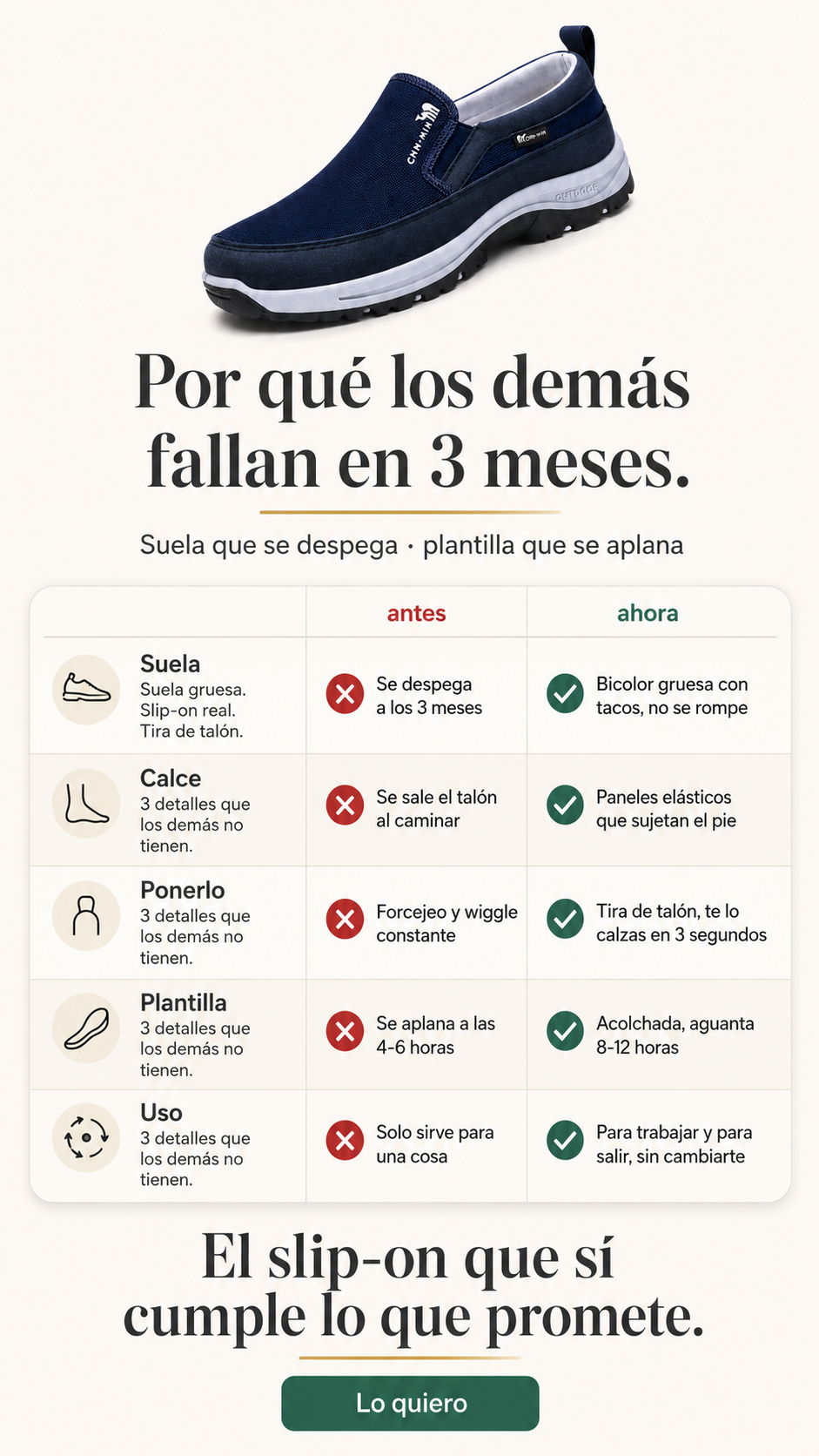 Zapato Slip-On CHN·NIN - Comparativa detallada