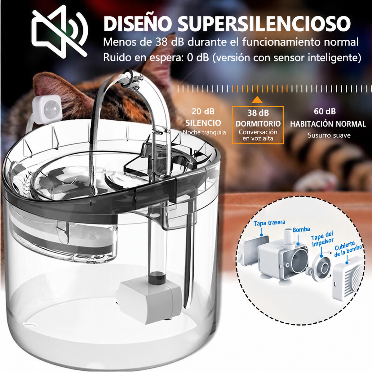 Fuente De Agua Para Gatos Y Perros